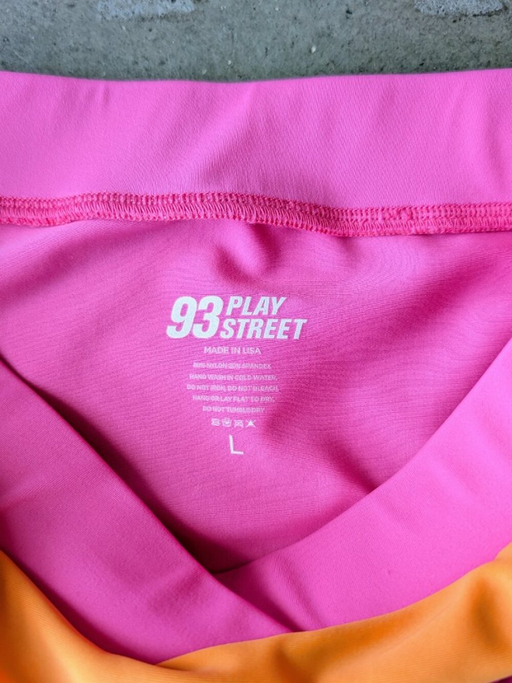 93 Play Street Logan Crossover Dreamsicle Pink Orange Bikini Bottoms NWOT large - Picture 4 of 6